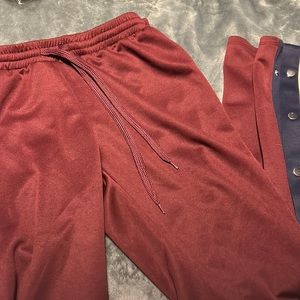 Freshman maroon and blue snap away pants